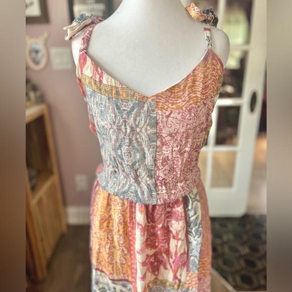 Lane Bryant Multicolor Patchwork Midi Dress - Picture 2 of 6